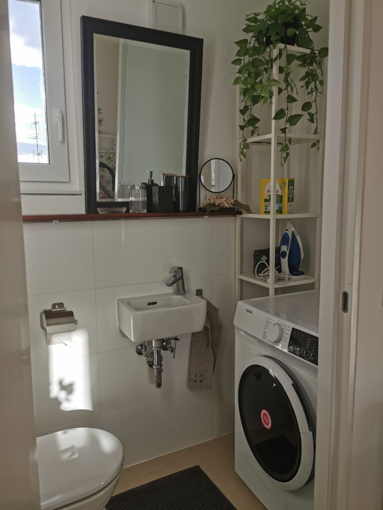 Zweites WC mit Waschmaschine